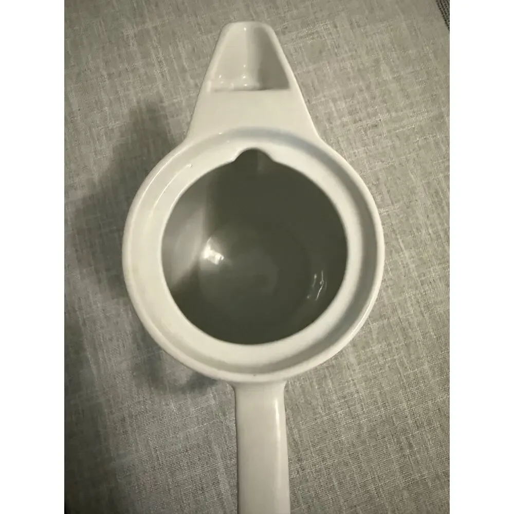 🌿 White Porcelain Pouring Pot Strainer Insert – 7.5